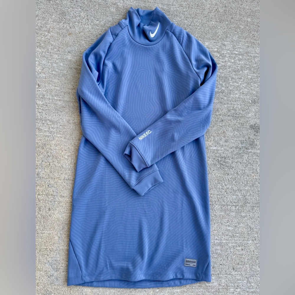 NIKE FC Embroidered Women’s Soccer Dri Fit Sport Dress in Blue NWOT Size XS